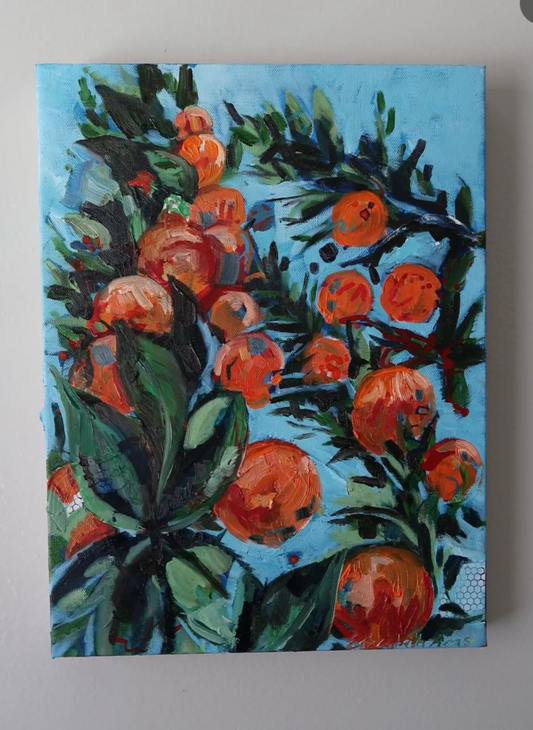 Tangerine Dream - Oil Paint on Canvas