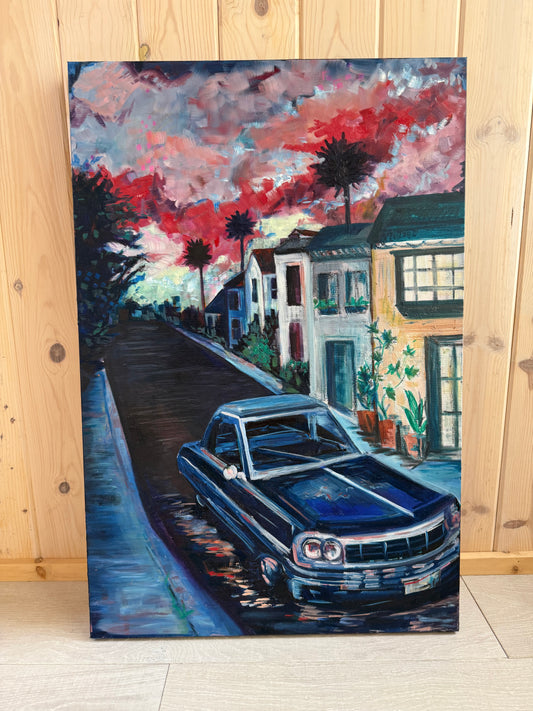 Last Light in the West - Original Acrylic Painting