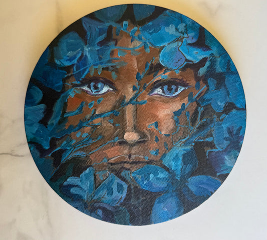 Blue - Acrylic and Oil on Stetched Canvas