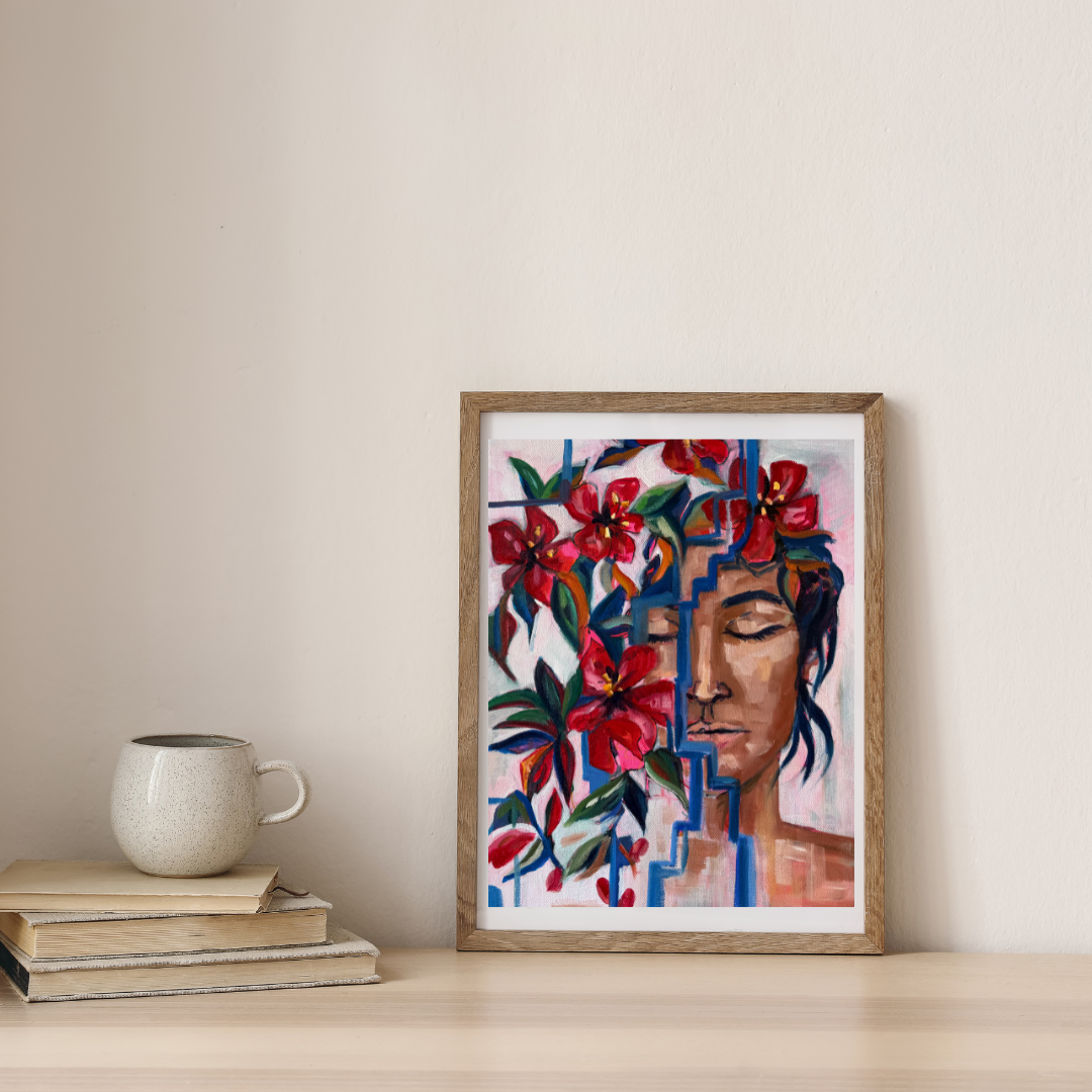 Silent Awakening - Acrylic and Oil on Canvas