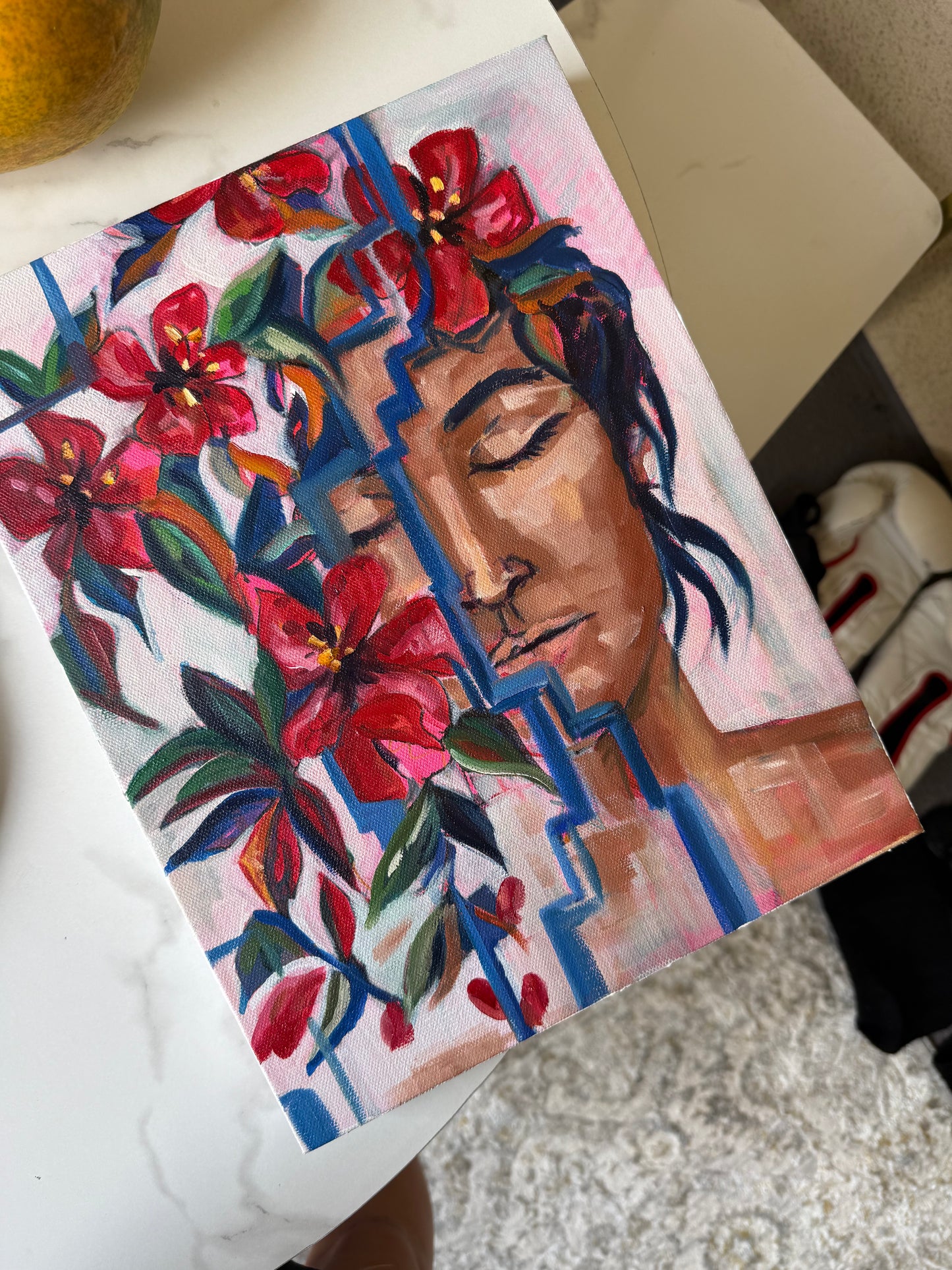 Silent Awakening - Acrylic and Oil on Canvas