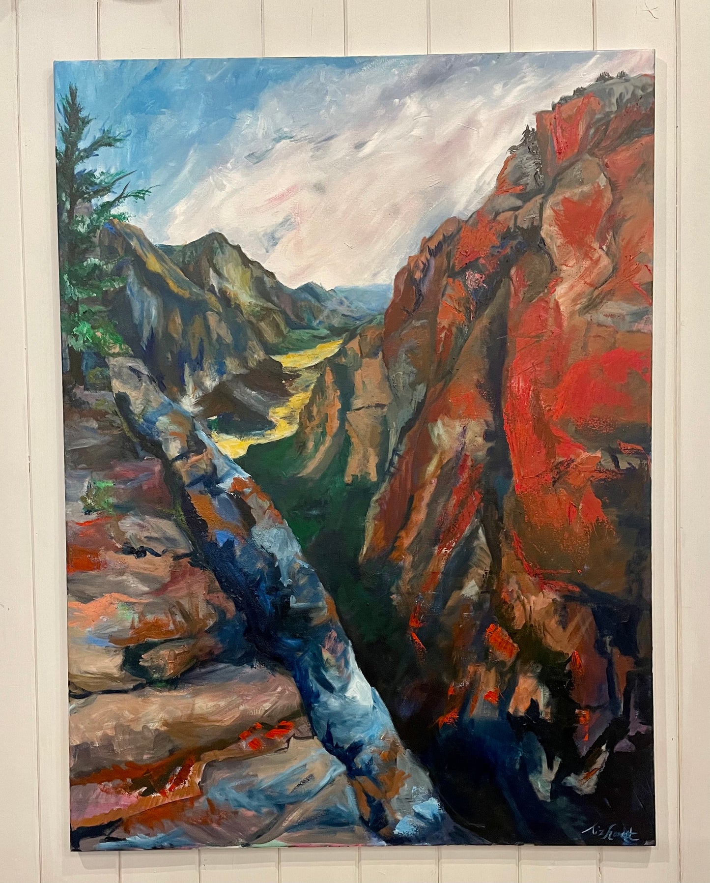 Into the Canyon - Oil Paint on Canvas