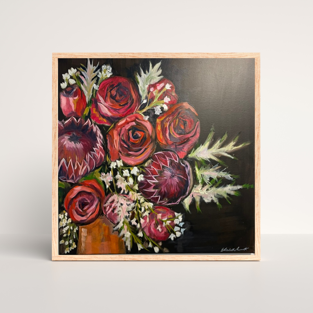 Floral Dreams - Acrylic and Oil on Canvas