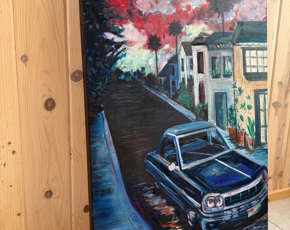 Last Light in the West - Original Acrylic Painting